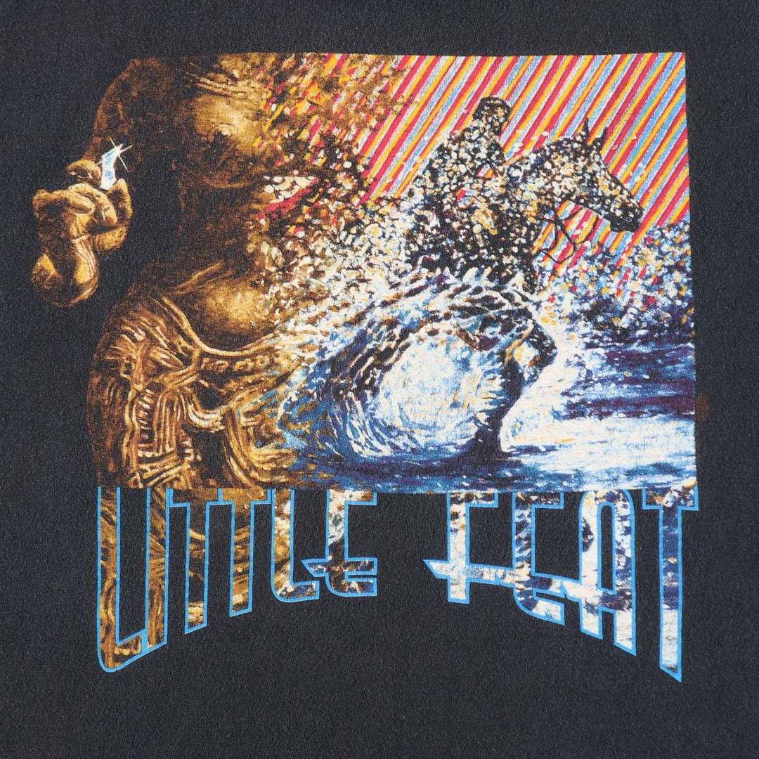 90'S Winterland Productions Little Feat Ain't Had Enough Fun Tour Band T-Shirt (Men's XL equivalent) cotton black type Vintage Second Hand