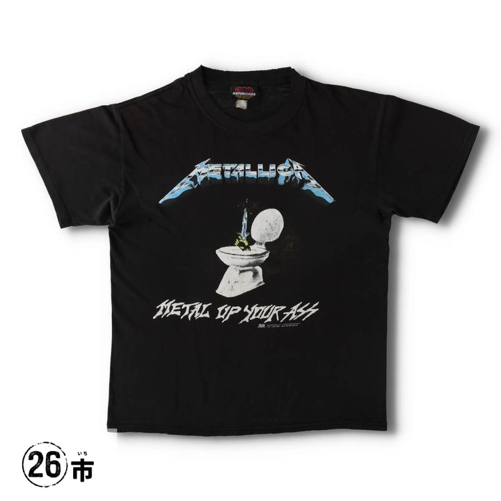90'S ARTIMONDE METALLICA METAL UP YOUR ASS Band T-shirt (Men's Size S) unclear black type Vintage Second Hand