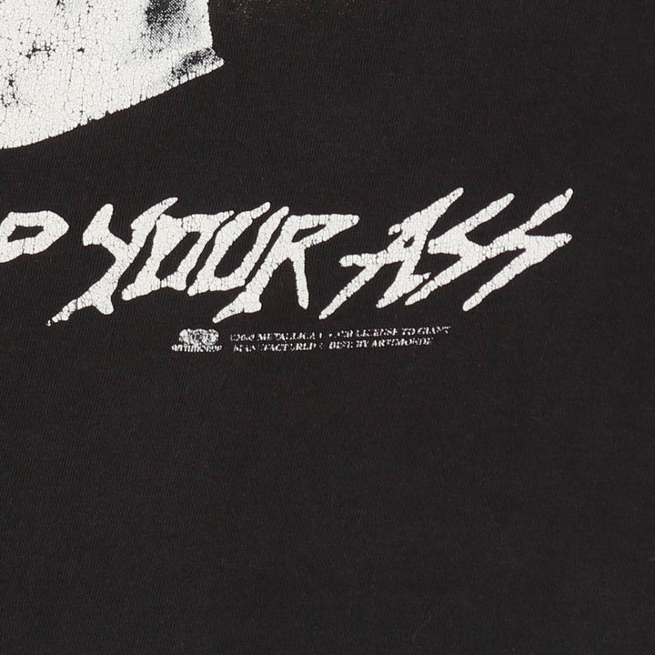 90'S ARTIMONDE METALLICA METAL UP YOUR ASS Band T-shirt (Men's Size S) unclear black type Vintage Second Hand