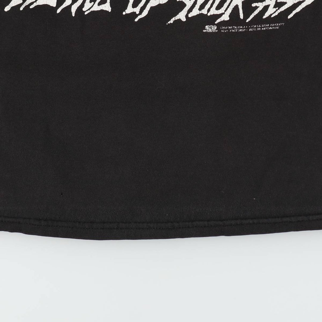 90'S ARTIMONDE METALLICA METAL UP YOUR ASS Band T-shirt (Men's Size S) unclear black type Vintage Second Hand