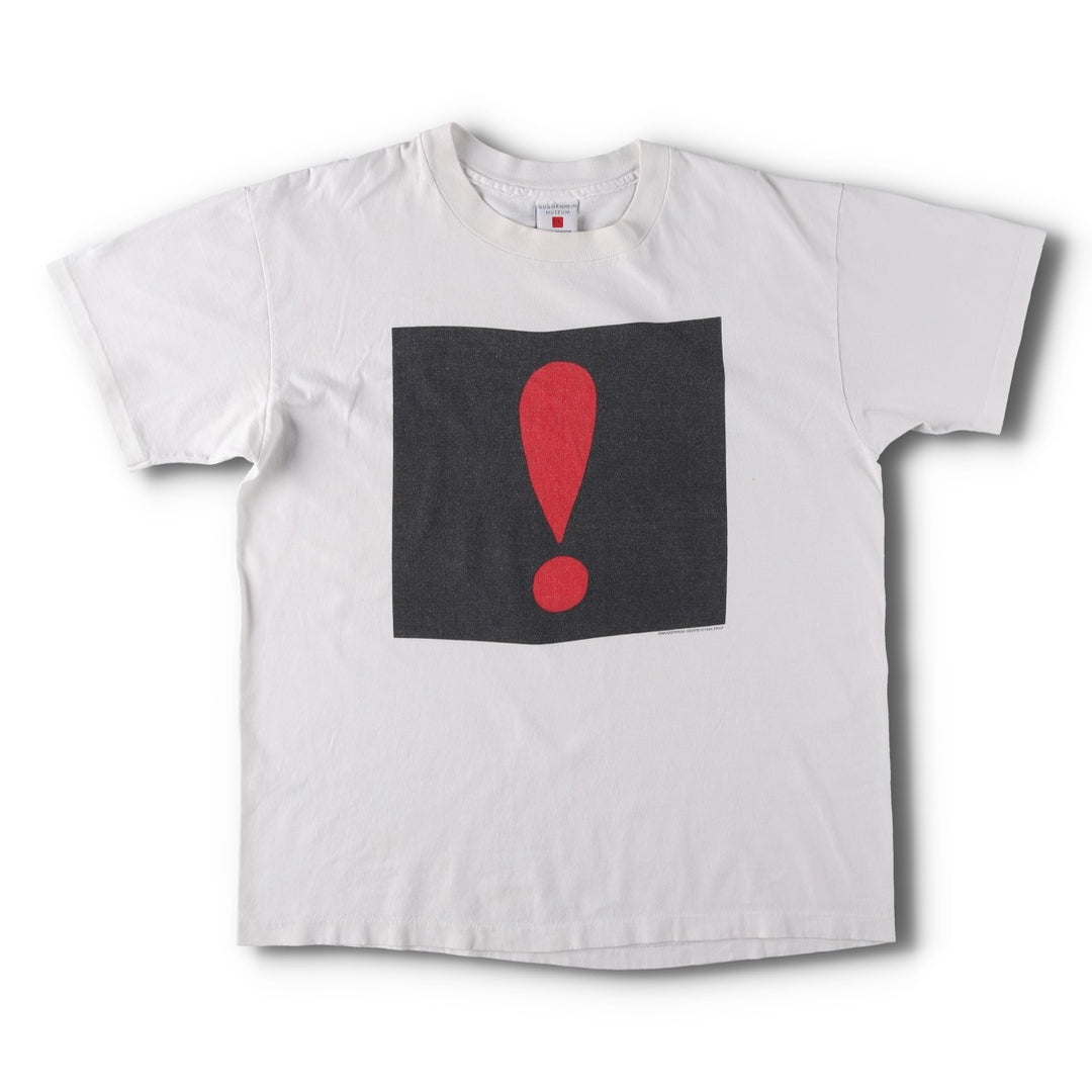 ~90'S GUGGENHEIM MUSEUM Genpei Akasegawa Art T-shirt, Made in USA, Men's XL equivalent, Vintage cotton white type Vintage Second Hand