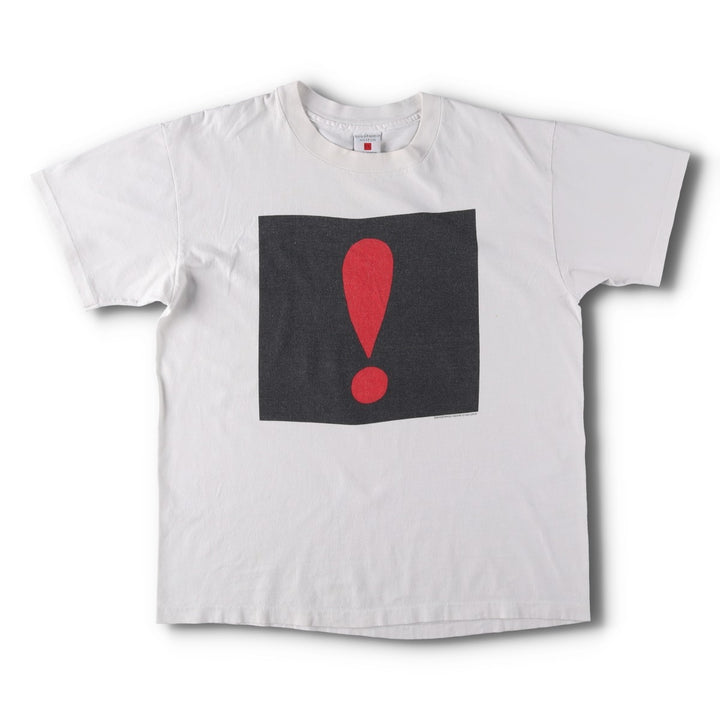 ~90'S GUGGENHEIM MUSEUM Genpei Akasegawa Art T-shirt, Made in USA, Men's XL equivalent, Vintage cotton white type Vintage Second Hand