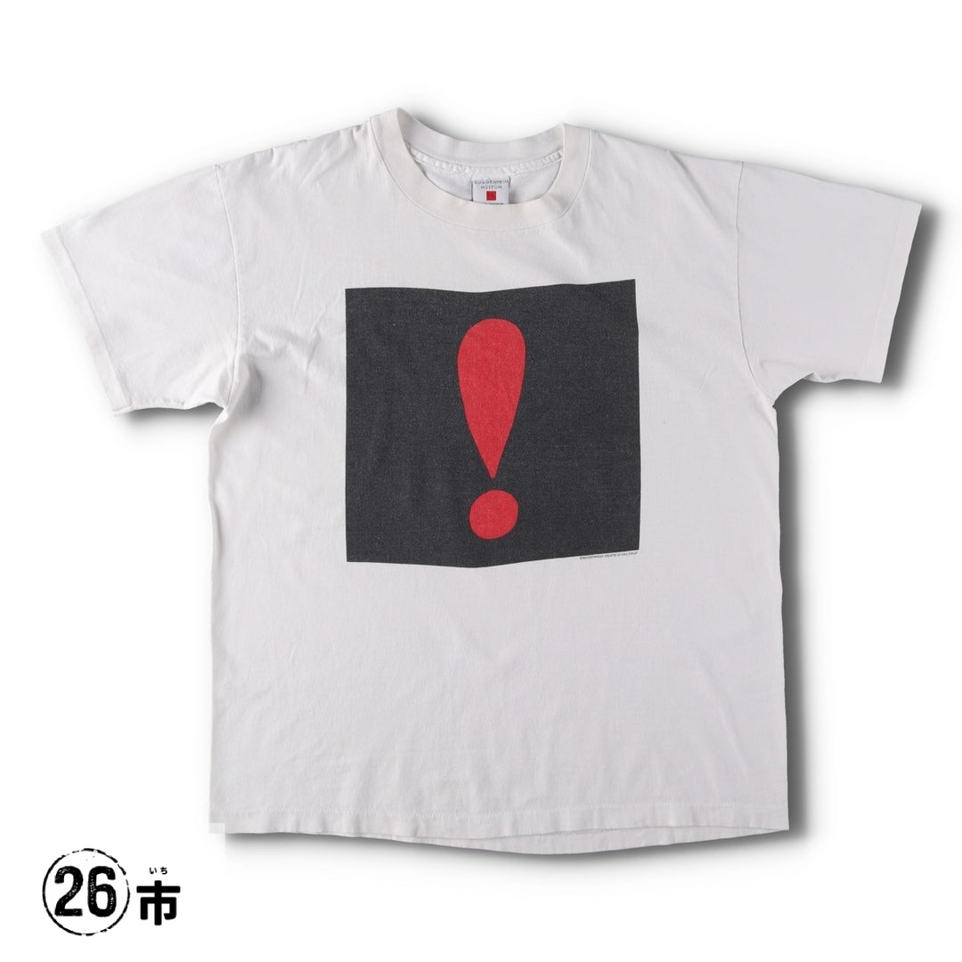 ~90'S GUGGENHEIM MUSEUM Genpei Akasegawa Art T-shirt, Made in USA, Men's XL equivalent, Vintage cotton white type Vintage Second Hand