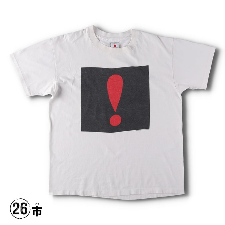 ~90'S GUGGENHEIM MUSEUM Genpei Akasegawa Art T-shirt, Made in USA, Men's XL equivalent, Vintage cotton white type Vintage Second Hand