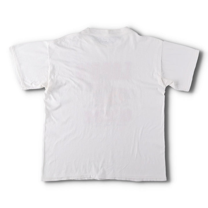 ~90'S LORD'S GYM Message Print T-Shirt, Men's Size M (Equivalent), Vintage unclear white type Vintage Second Hand