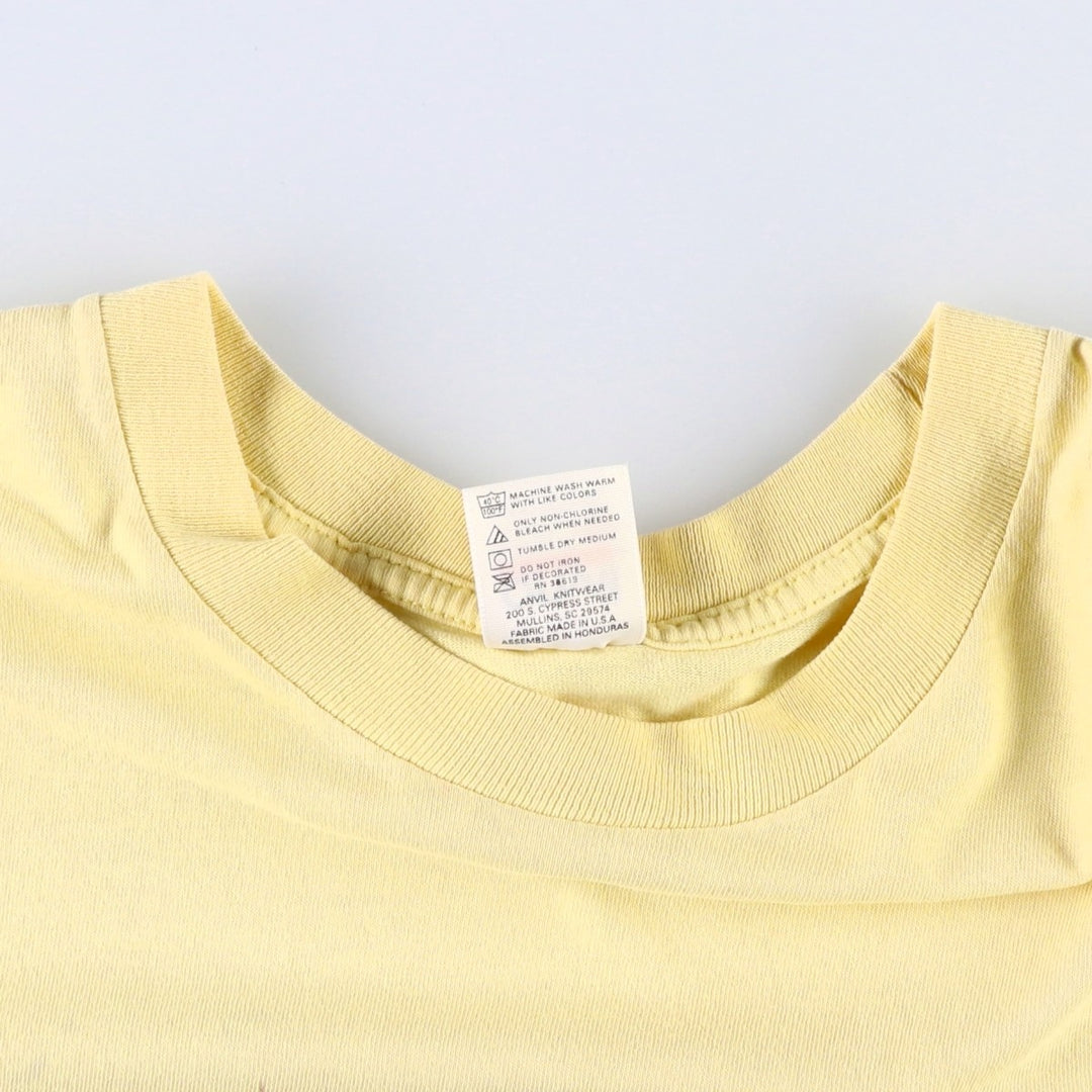 90'S Anvil Pierre-Auguste Renoir Chrysanthemum Floral Art T-Shirt, Made in USA, Men's XL equivalent, Vintage cotton Beige type Vintage Second Hand