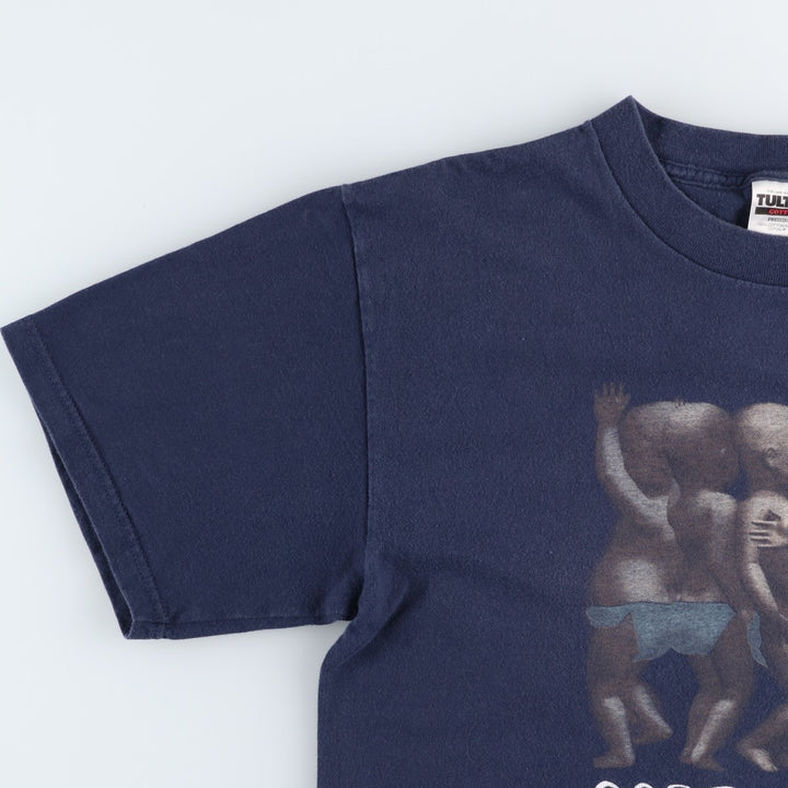 90'S TULTEX Dancing Baby Print T-Shirt, Men's Size L (approx.), Vintage cotton navy blue type Vintage Second Hand