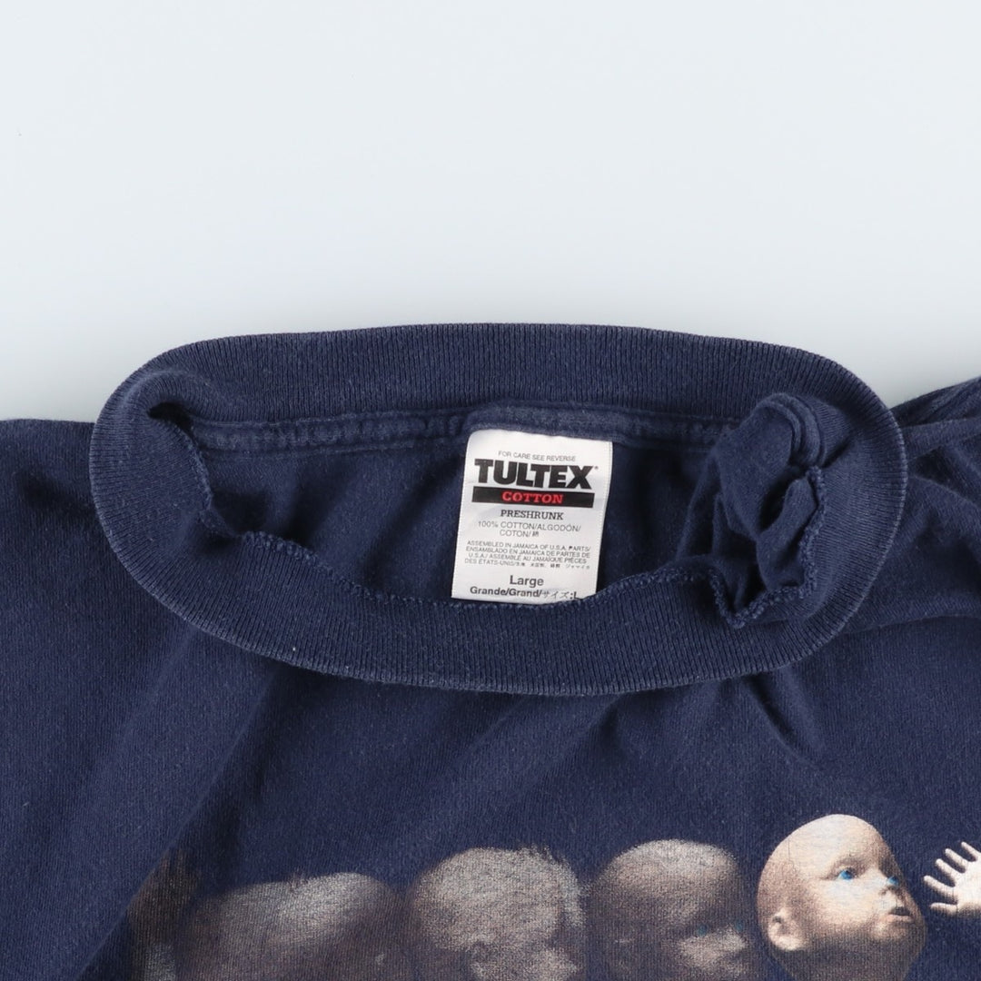 90'S TULTEX Dancing Baby Print T-Shirt, Men's Size L (approx.), Vintage cotton navy blue type Vintage Second Hand