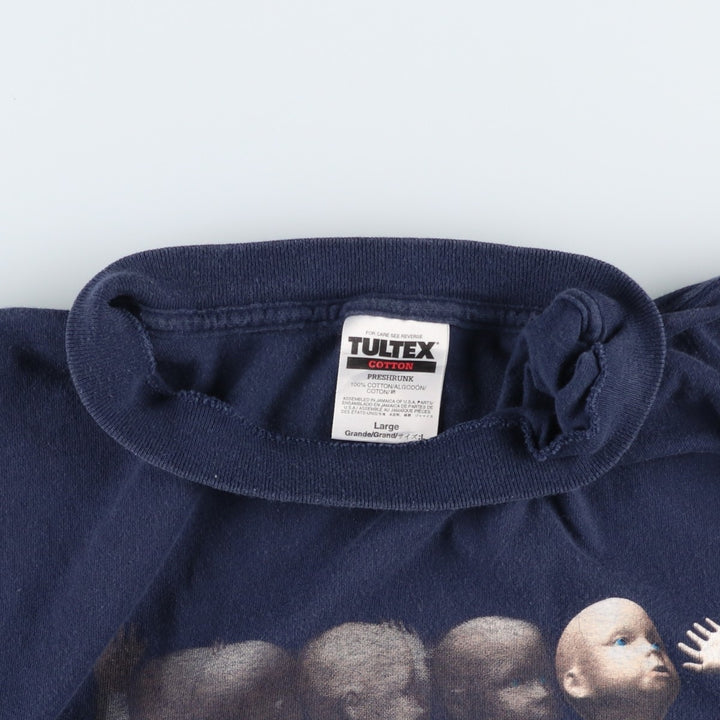 90'S TULTEX Dancing Baby Print T-Shirt, Men's Size L (approx.), Vintage cotton navy blue type Vintage Second Hand