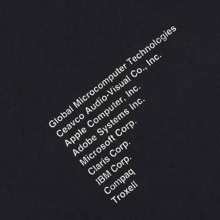 2000'S Fruit of the Loom advertising t-shirt, made in USA, men's size XL (equivalent). cotton black type Vintage Second Hand