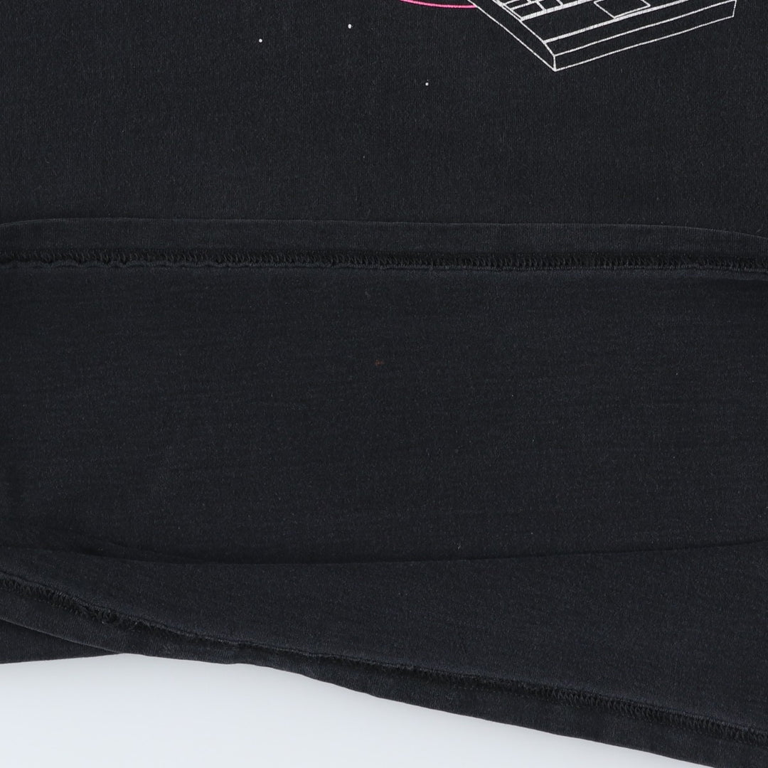 2000'S Fruit of the Loom advertising t-shirt, made in USA, men's size XL (equivalent). cotton black type Vintage Second Hand