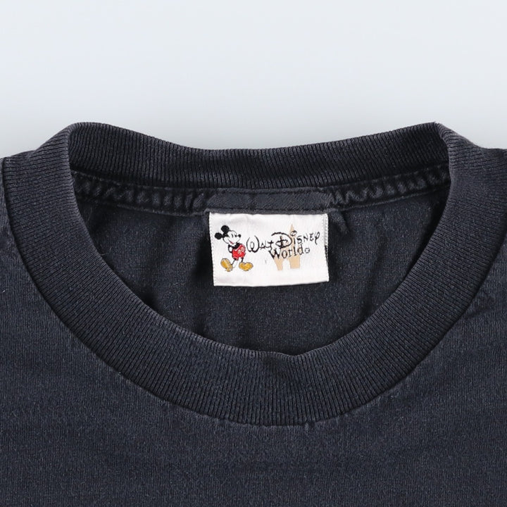 WALT DISNEY WORLD Pirates of the Caribbean Skull Pattern Movie T-Shirt (Men's XL equivalent) cotton black type Vintage Second Hand