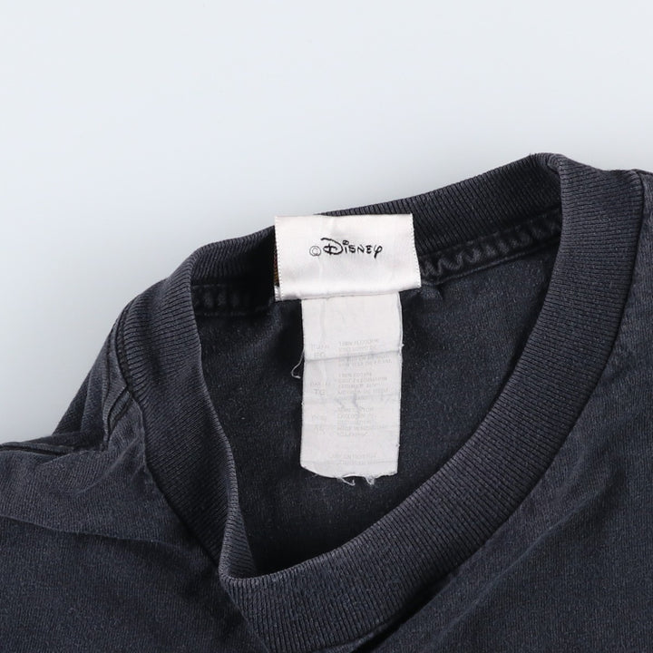 WALT DISNEY WORLD Pirates of the Caribbean Skull Pattern Movie T-Shirt (Men's XL equivalent) cotton black type Vintage Second Hand