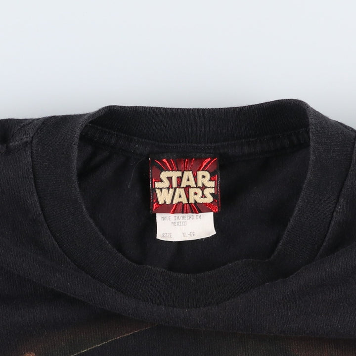 2000'S STAR WARS Darth Maul Movie T-shirt, Men's XL equivalent. cotton black type Vintage Second Hand