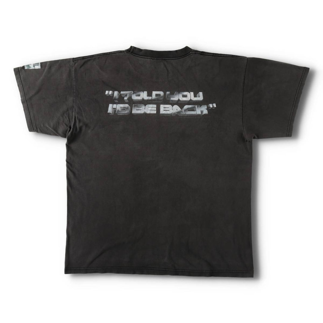 90s-era Universal Studios Terminator 2 movie t-shirt, men's size XL equivalent, vintage. cotton black type Vintage Second Hand
