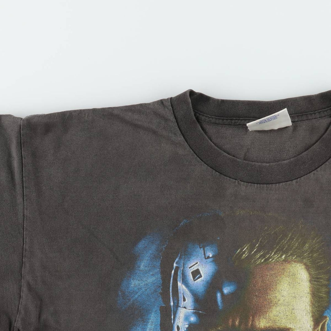 90s-era Universal Studios Terminator 2 movie t-shirt, men's size XL equivalent, vintage. cotton black type Vintage Second Hand