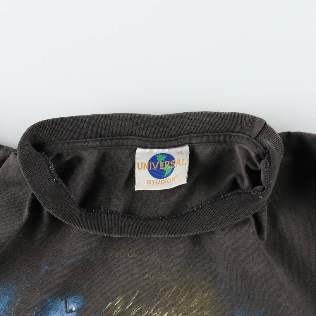 90s-era Universal Studios Terminator 2 movie t-shirt, men's size XL equivalent, vintage. cotton black type Vintage Second Hand