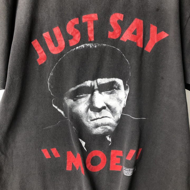 Printed T-shirt, men's size XL unclear Charcoal Vintage Second Hand
