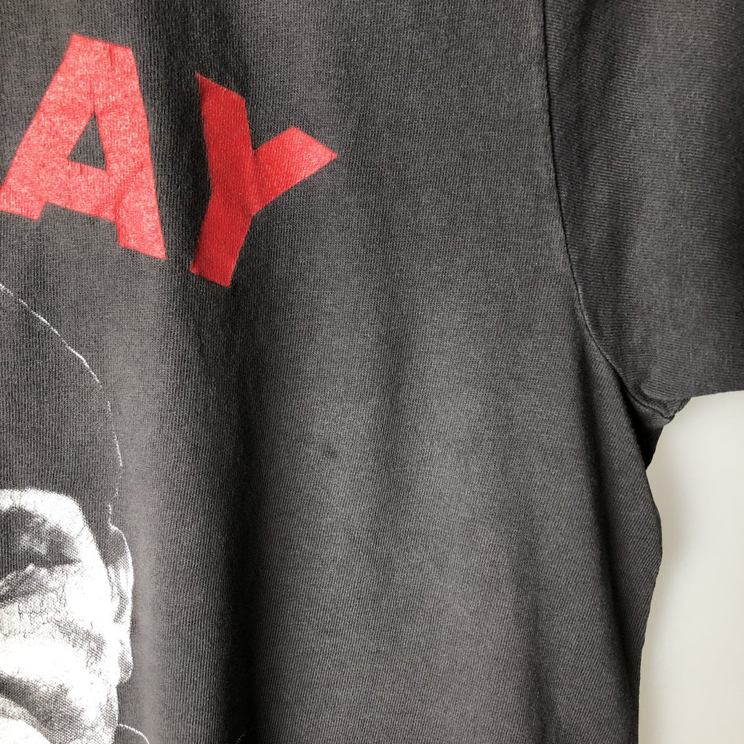 Printed T-shirt, men's size XL unclear Charcoal Vintage Second Hand