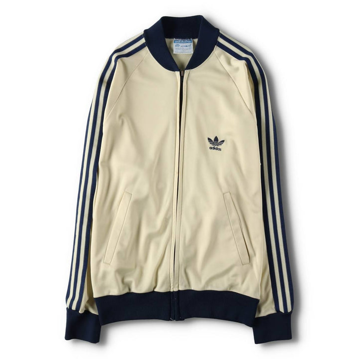 70s-80'S Adidas VENTEX ATP Track Jacket, Made in USA, Men's Size S (approx.), Vintage polyester unbleached Vintage Second Hand