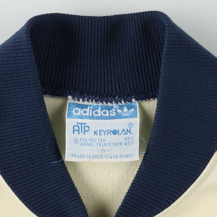 70s-80'S Adidas VENTEX ATP Track Jacket, Made in USA, Men's Size S (approx.), Vintage polyester unbleached Vintage Second Hand