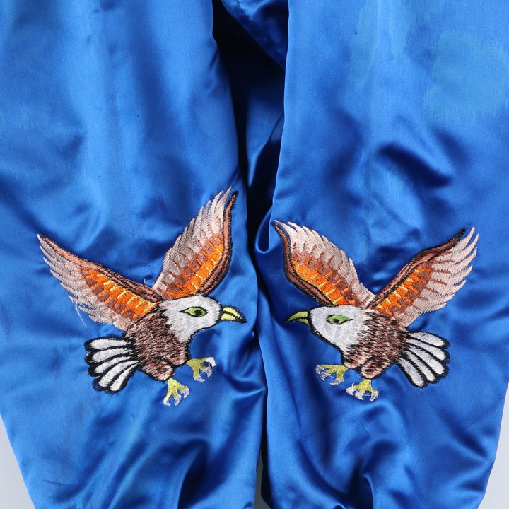 80s-90'S Eagle Pattern American Flag Jersey Track Jacket Souvenir Jacket Men's XL equivalent Vintage unclear blue type Vintage Second Hand