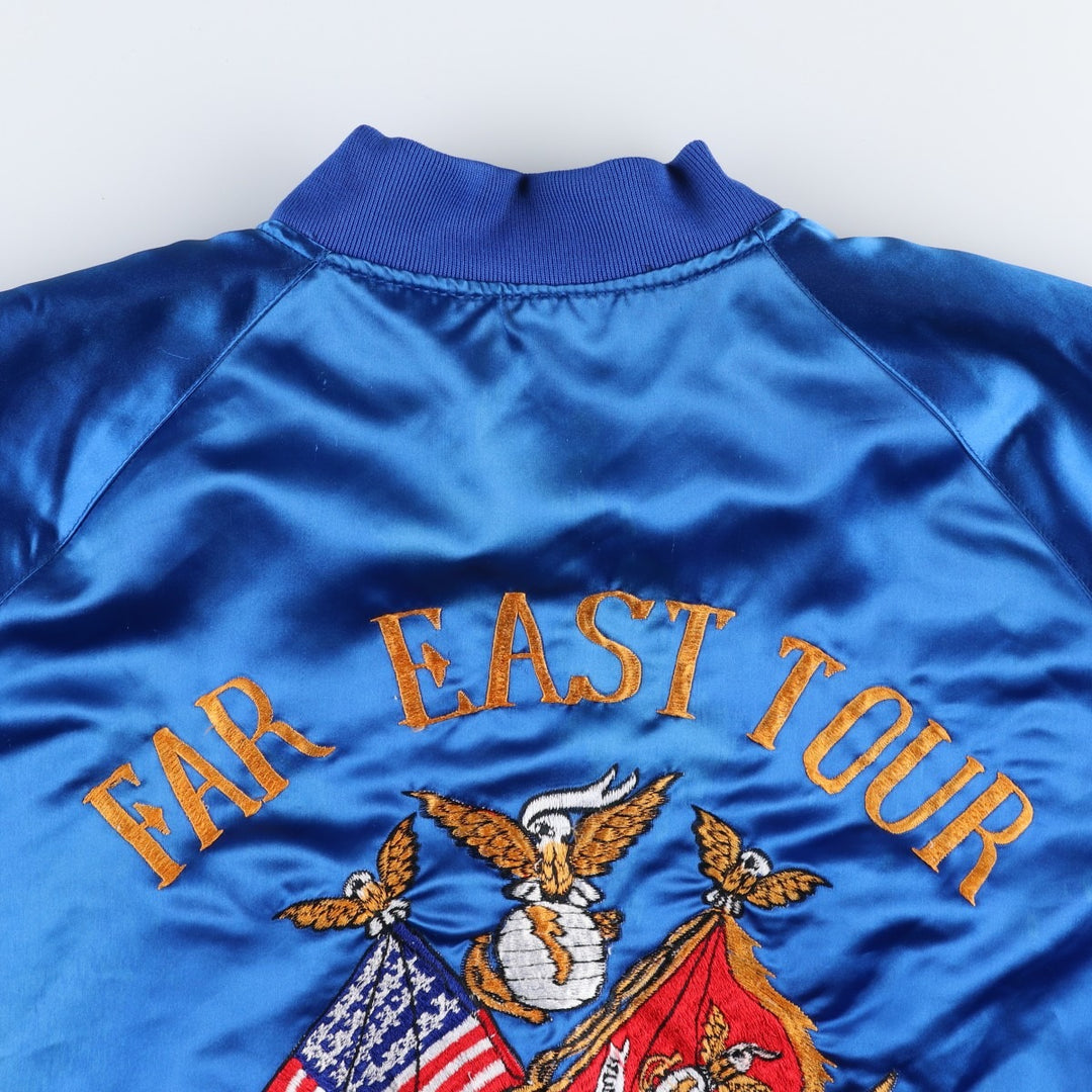 80s-90'S Eagle Pattern American Flag Jersey Track Jacket Souvenir Jacket Men's XL equivalent Vintage unclear blue type Vintage Second Hand