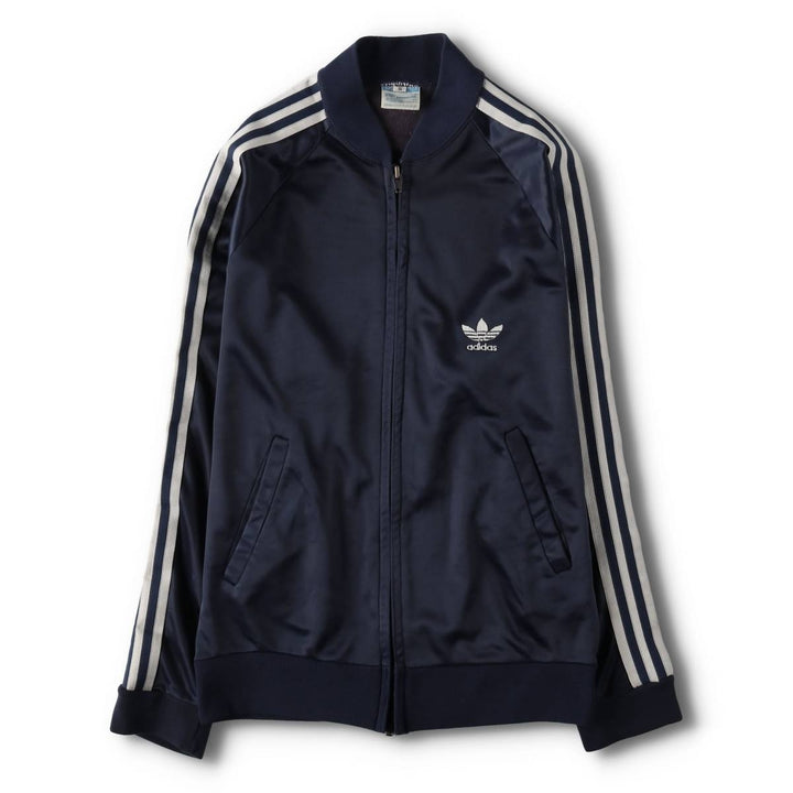 70s-80'S Adidas ATP KEYROLAN Track Jacket, Made in USA, Men's Size S (approx.), Vintage polyester navy blue type Vintage Second Hand