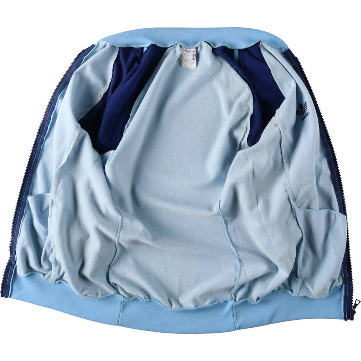 Vintage 70s-80'S Adidas VENTEX ATP Track Jacket, Made in France, Men's Size S (approx.) polyester Blue type light blue Vintage Second Hand