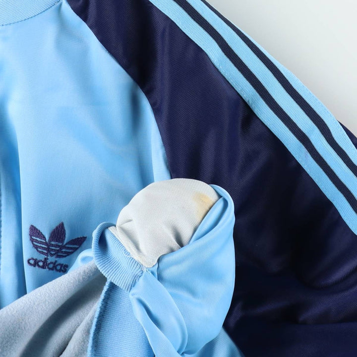 Vintage 70s-80'S Adidas VENTEX ATP Track Jacket, Made in France, Men's Size S (approx.) polyester Blue type light blue Vintage Second Hand