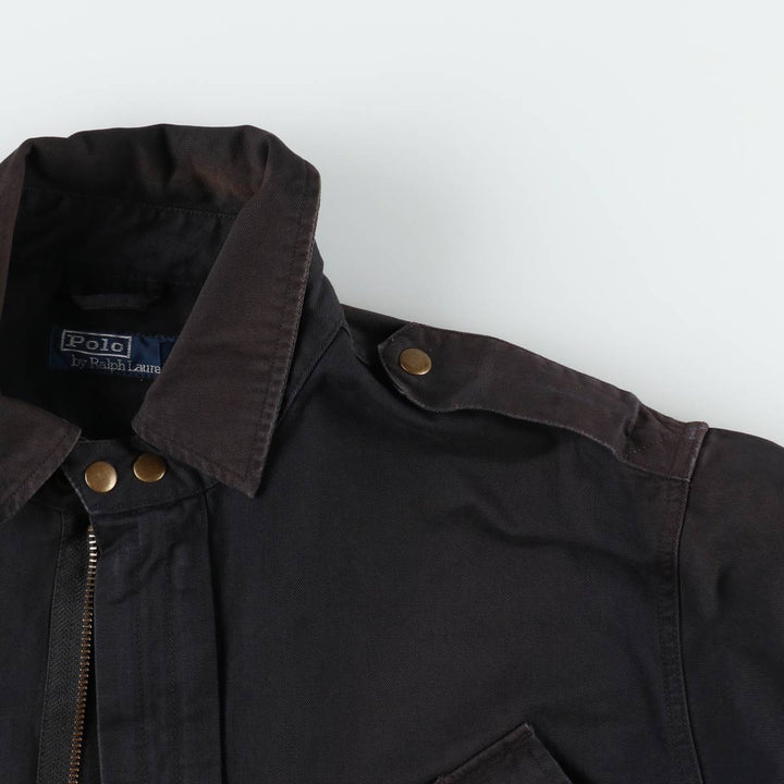 Ralph Lauren POLO by Ralph Lauren M-42 type military jacket with patches, men's size L equivalent. cotton black type Vintage Second Hand