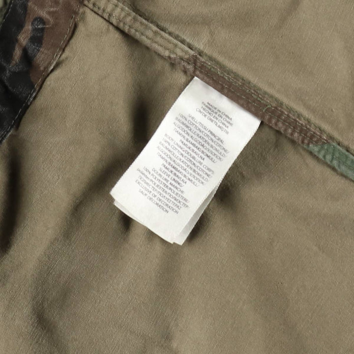 Ralph Lauren POLO by Ralph Lauren Camouflage Pattern Woodland Camo M-65 Type Military Field Jacket, Men's Size L (approx.) cotton Khaki type Vintage Second Hand