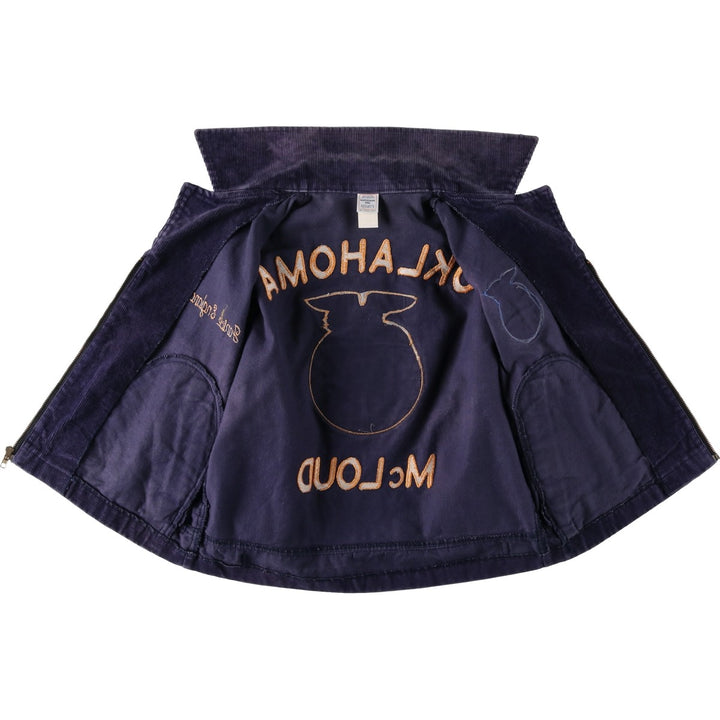 90'S FFA Jacket, Farmer's Corduroy Jacket, Men's Size S (Equivalent), Vintage cotton navy blue type Vintage Second Hand
