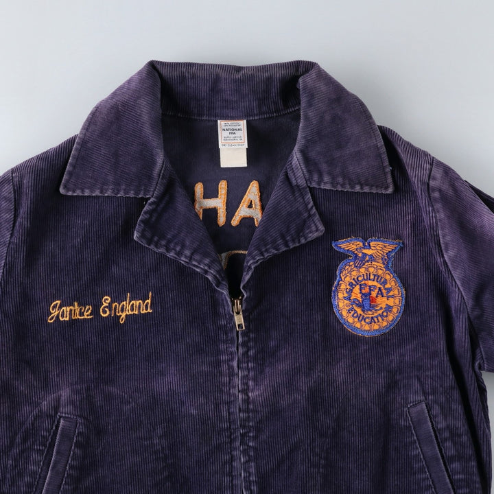 90'S FFA Jacket, Farmer's Corduroy Jacket, Men's Size S (Equivalent), Vintage cotton navy blue type Vintage Second Hand