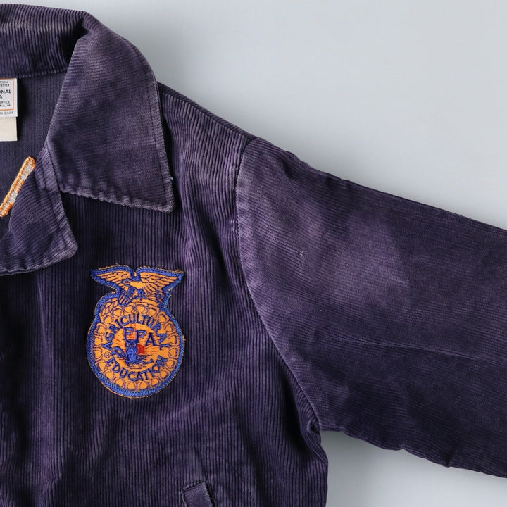 90'S FFA Jacket, Farmer's Corduroy Jacket, Men's Size S (Equivalent), Vintage cotton navy blue type Vintage Second Hand