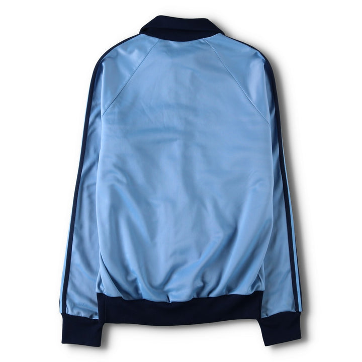 Vintage 70s-80'S Adidas track jacket, size M, men's polyester Blue type light blue Vintage Second Hand