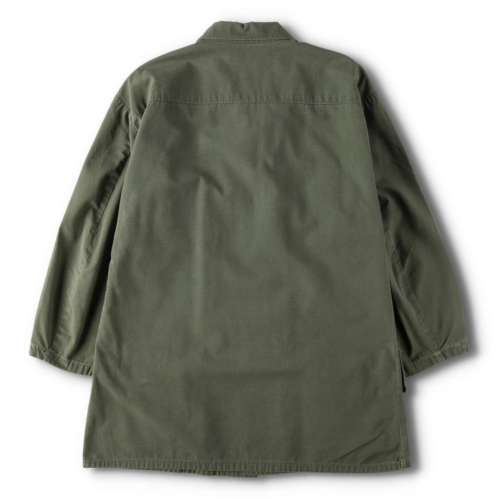 1960'S US Military Issue Jungle Fatigue Ripstop Military Jacket, Made in USA, Large-Short (Equivalent to Men's Size L) unclear Khaki type Vintage Second Hand