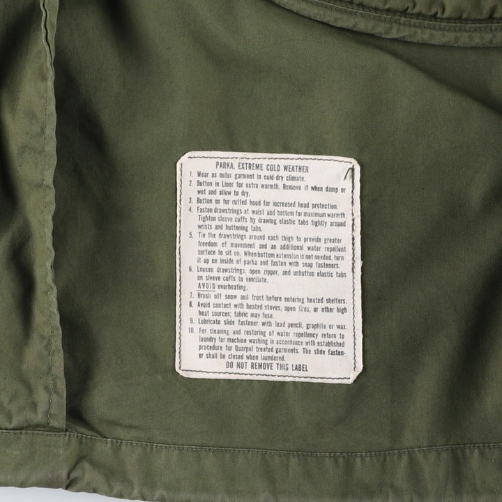 1970'S US Military Issue M-65 Mod Coat, Made in USA, X-SMALL-REGULAR (Equivalent to Men's XS), Vintage unclear Khaki type Vintage Second Hand