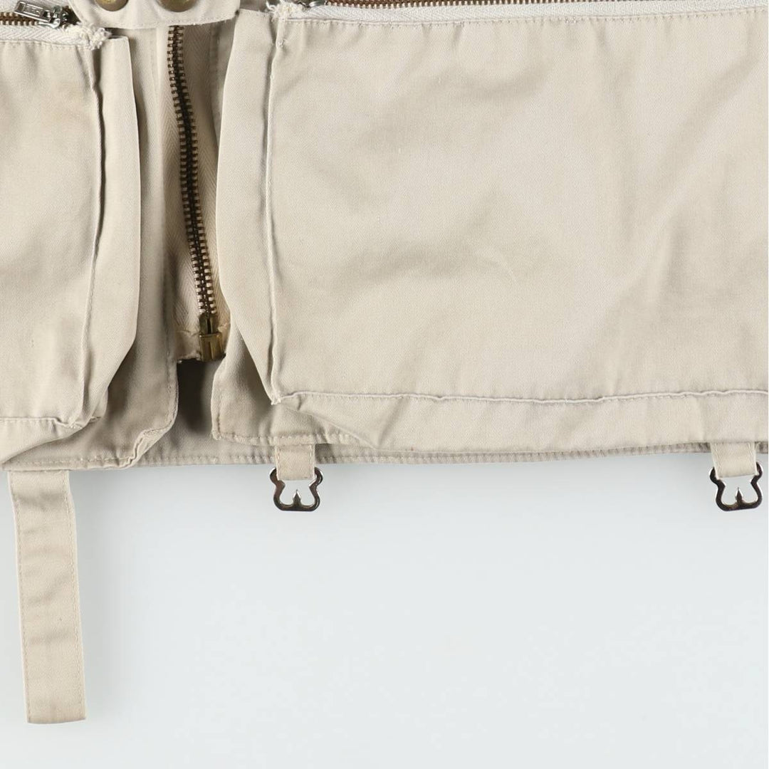 1960'S Orvis Fishing Vest, Men's Size L (approx.), Vintage cotton Beige type Vintage Second Hand