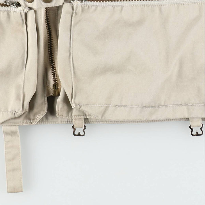 1960'S Orvis Fishing Vest, Men's Size L (approx.), Vintage cotton Beige type Vintage Second Hand