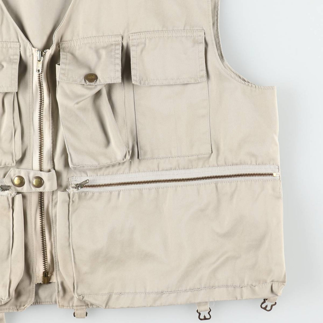 1960'S Orvis Fishing Vest, Men's Size L (approx.), Vintage cotton Beige type Vintage Second Hand