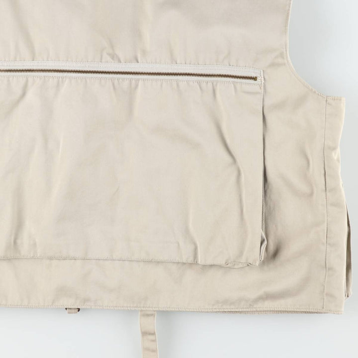 1960'S Orvis Fishing Vest, Men's Size L (approx.), Vintage cotton Beige type Vintage Second Hand