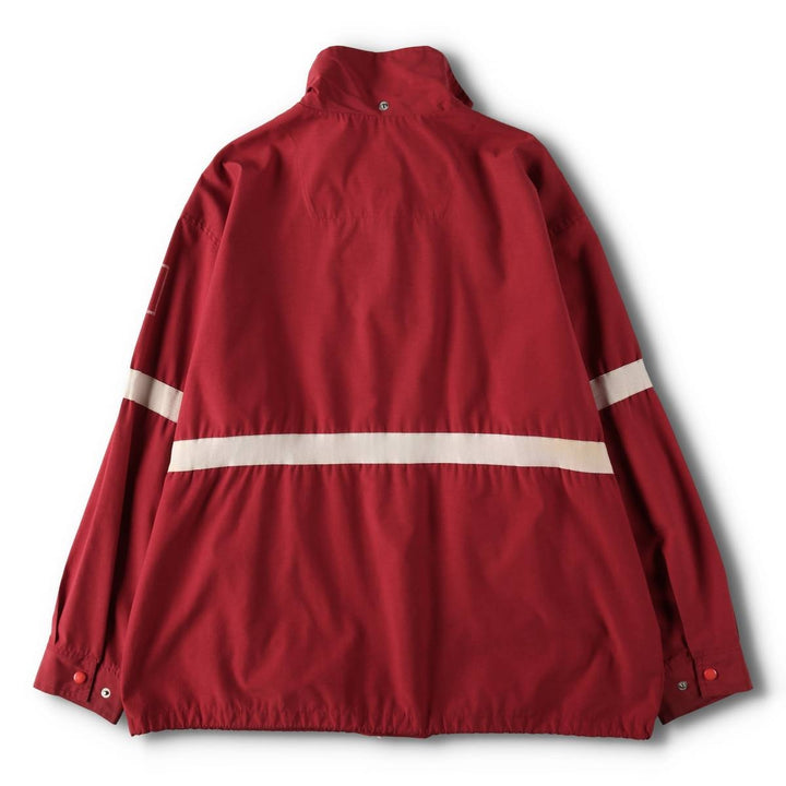90'S Stussy Outer Gear Anorak Jacket, Made in USA, Men's Size XL (approx.), Vintage Nylon burgundy type Vintage Second Hand