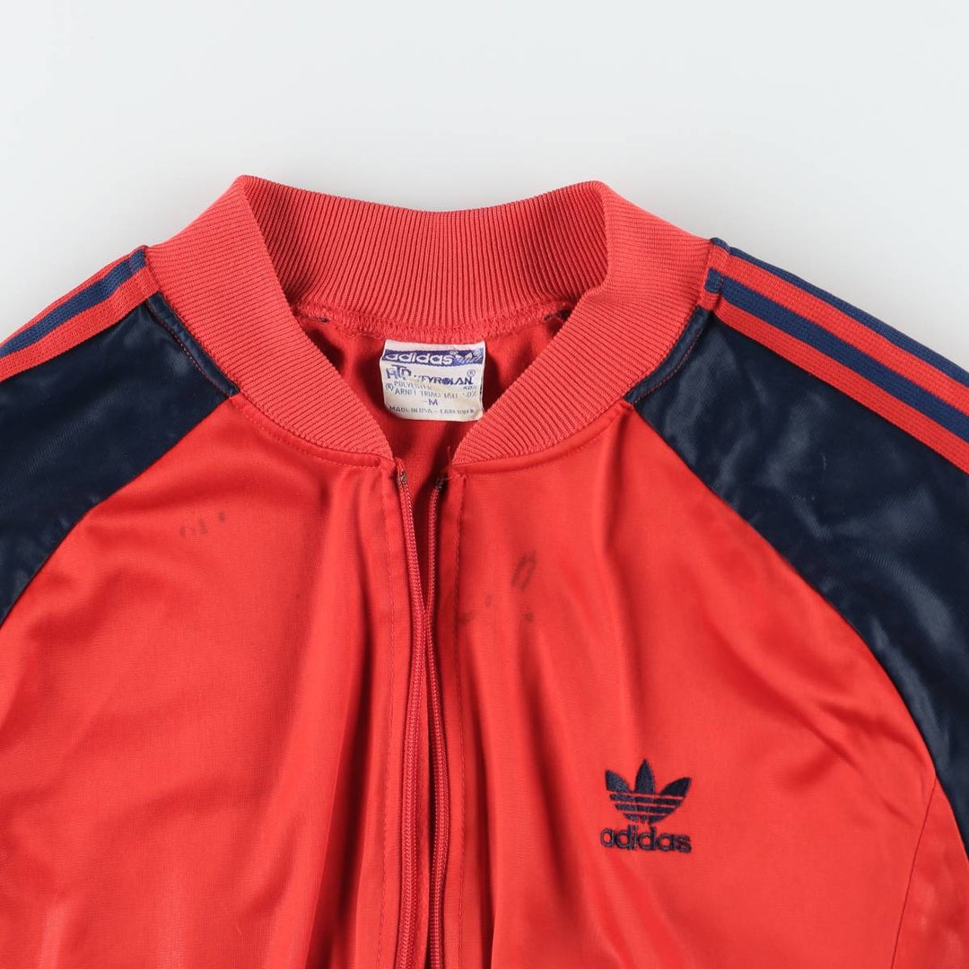 70s-80'S Adidas ATP KEYROLAN Track Jacket, Made in USA, Men's Size M (approx.), Vintage polyester red type Vintage Second Hand