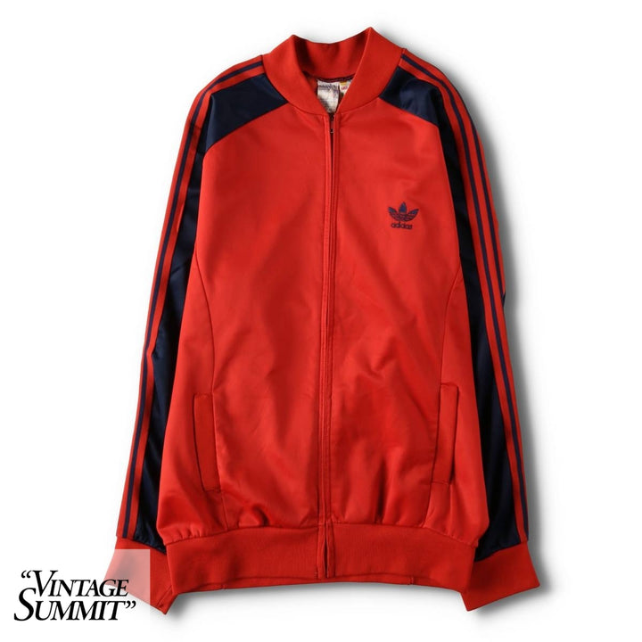 Vintage 70s-80'S Adidas VENTEX ATP Track Jacket, Made in France, Men's Size M (approx.) polyester red type Vintage Second Hand