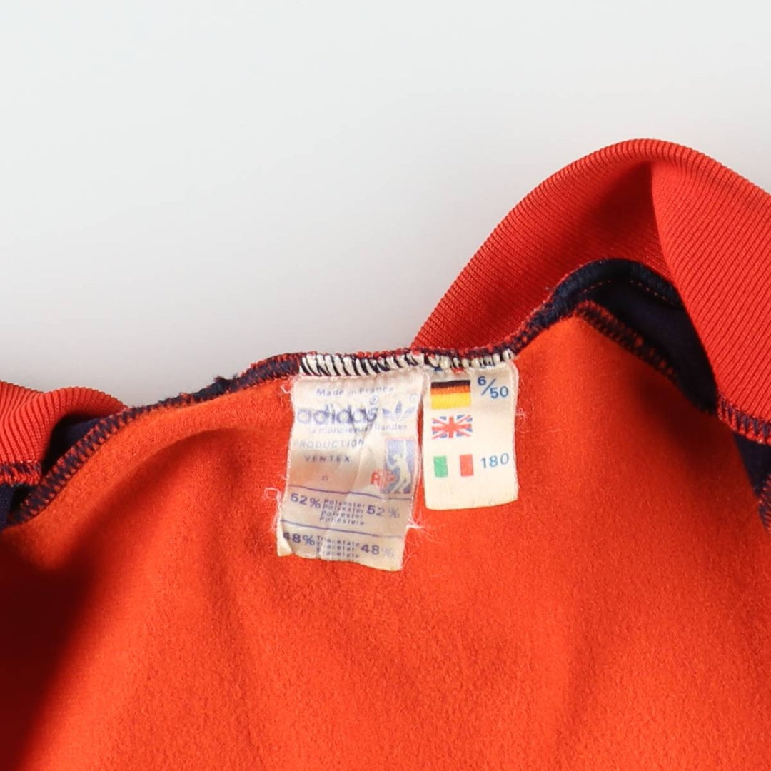 Vintage 70s-80'S Adidas VENTEX ATP Track Jacket, Made in France, Men's Size M (approx.) polyester red type Vintage Second Hand