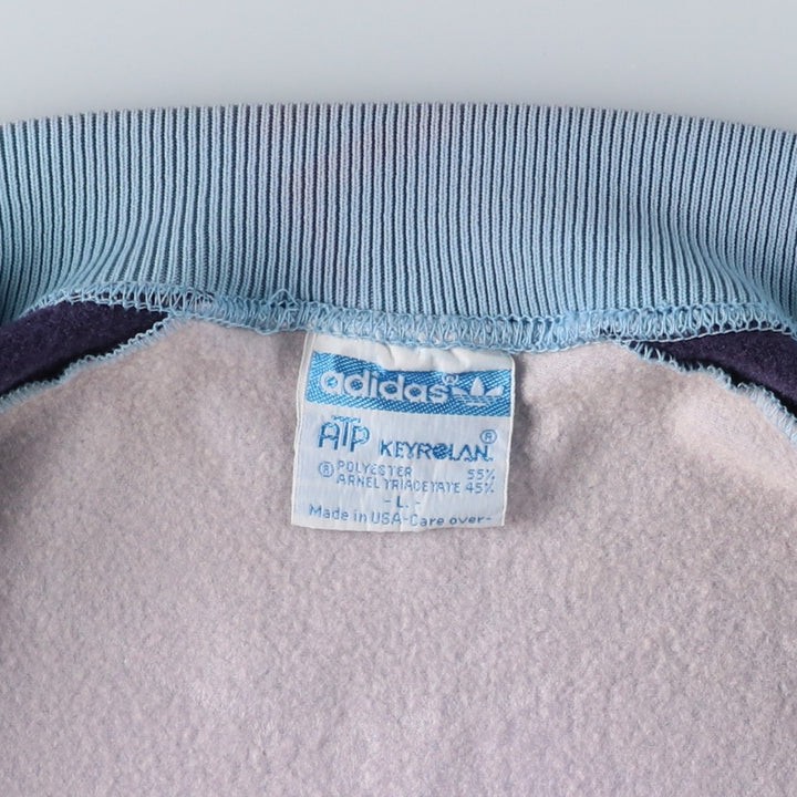70s-80'S Adidas ATP KEYROLAN Track Jacket, Men's Size L (approx.), Vintage polyester Blue type light blue Vintage Second Hand