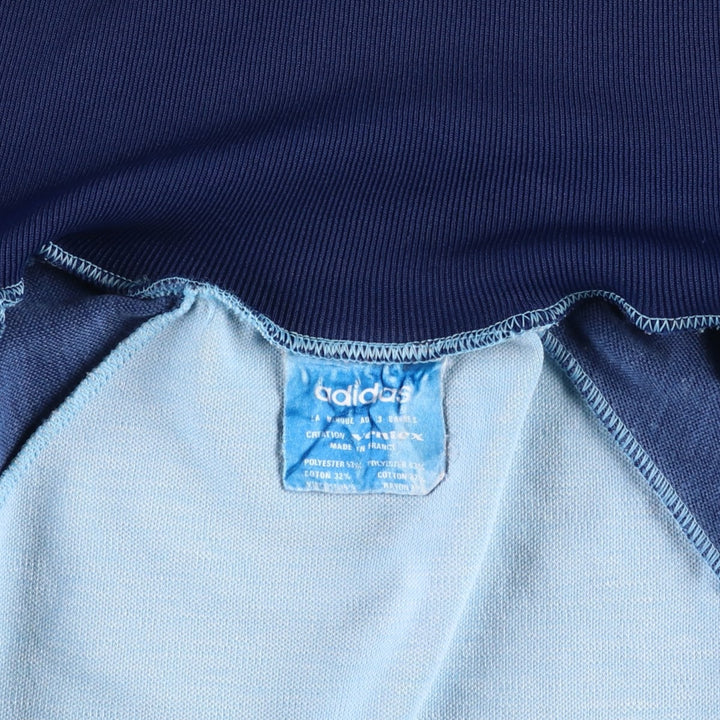 1970'S Adidas VENTEX Track Jacket, Made in France, Men's Size M (approx.), Vintage polyester Blue type light blue Vintage Second Hand