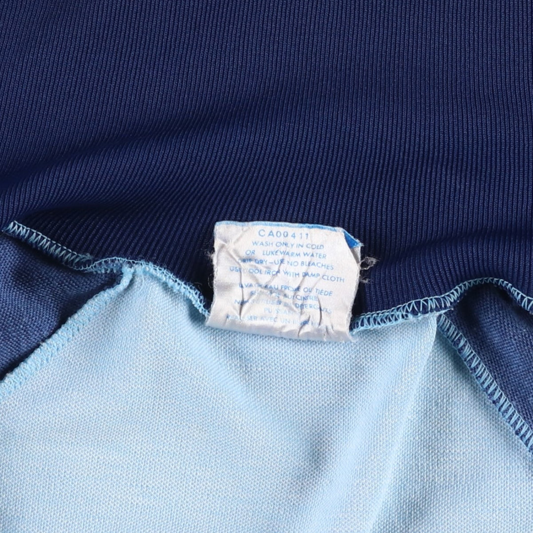 1970'S Adidas VENTEX Track Jacket, Made in France, Men's Size M (approx.), Vintage polyester Blue type light blue Vintage Second Hand