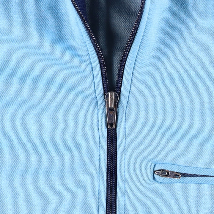 1970'S Adidas VENTEX Track Jacket, Made in France, Men's Size M (approx.), Vintage polyester Blue type light blue Vintage Second Hand
